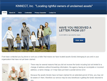 Tablet Screenshot of kinnectinc.com